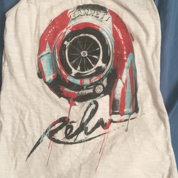 White Garrett Turbo Tank - Picture 3 of 3